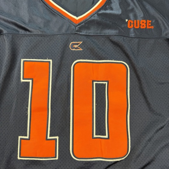 Syracuse Orange Jersey Men XL Blue Colosseum Athletic Football #10 Stitched - Picture 7 of 9